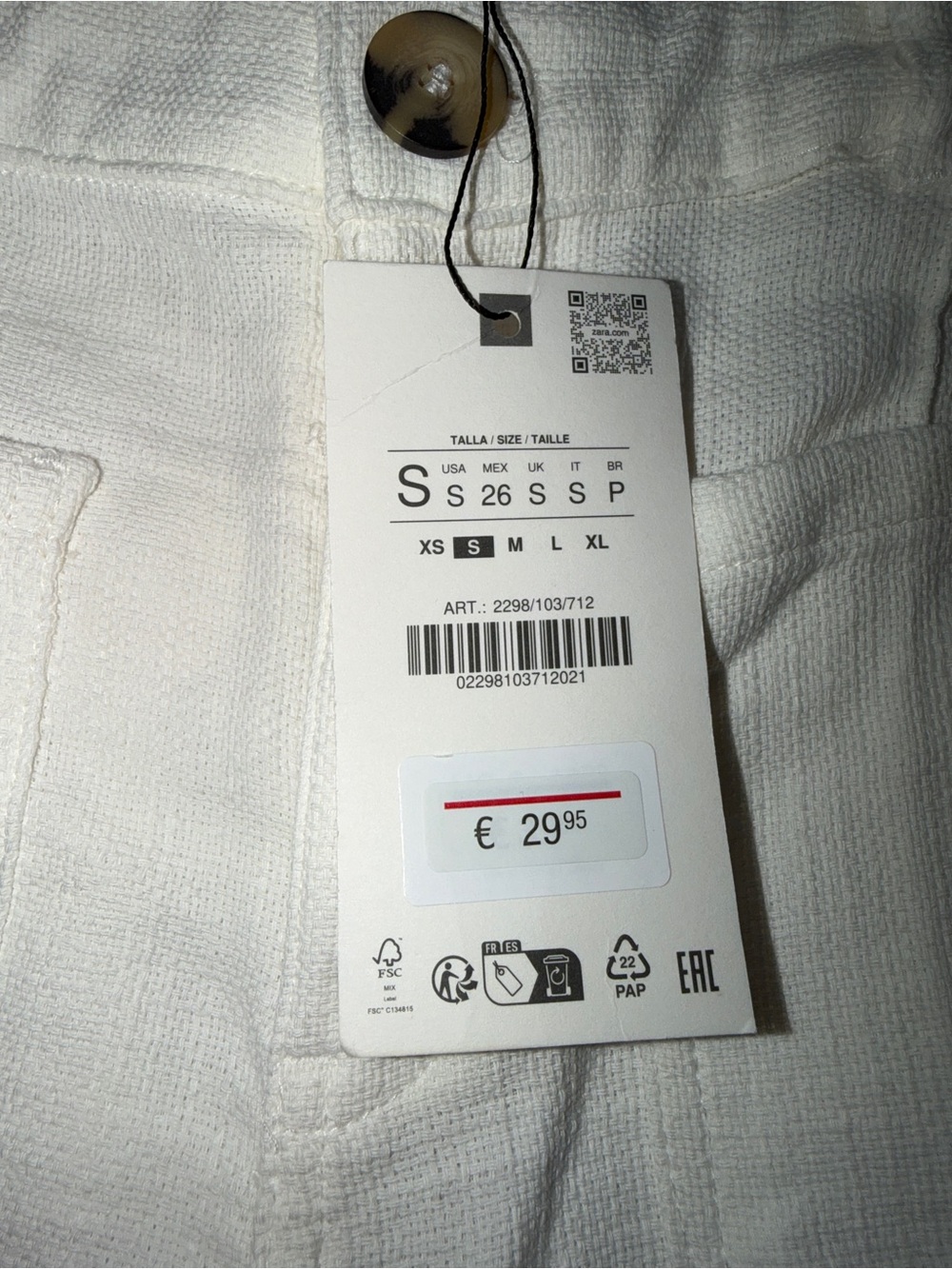 Zara Wide Leg Pants in White - Picture 5 of 5